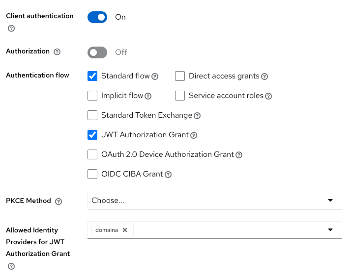 Client for JWT authorization grant