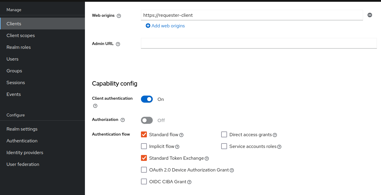 Enabling Token Exchange