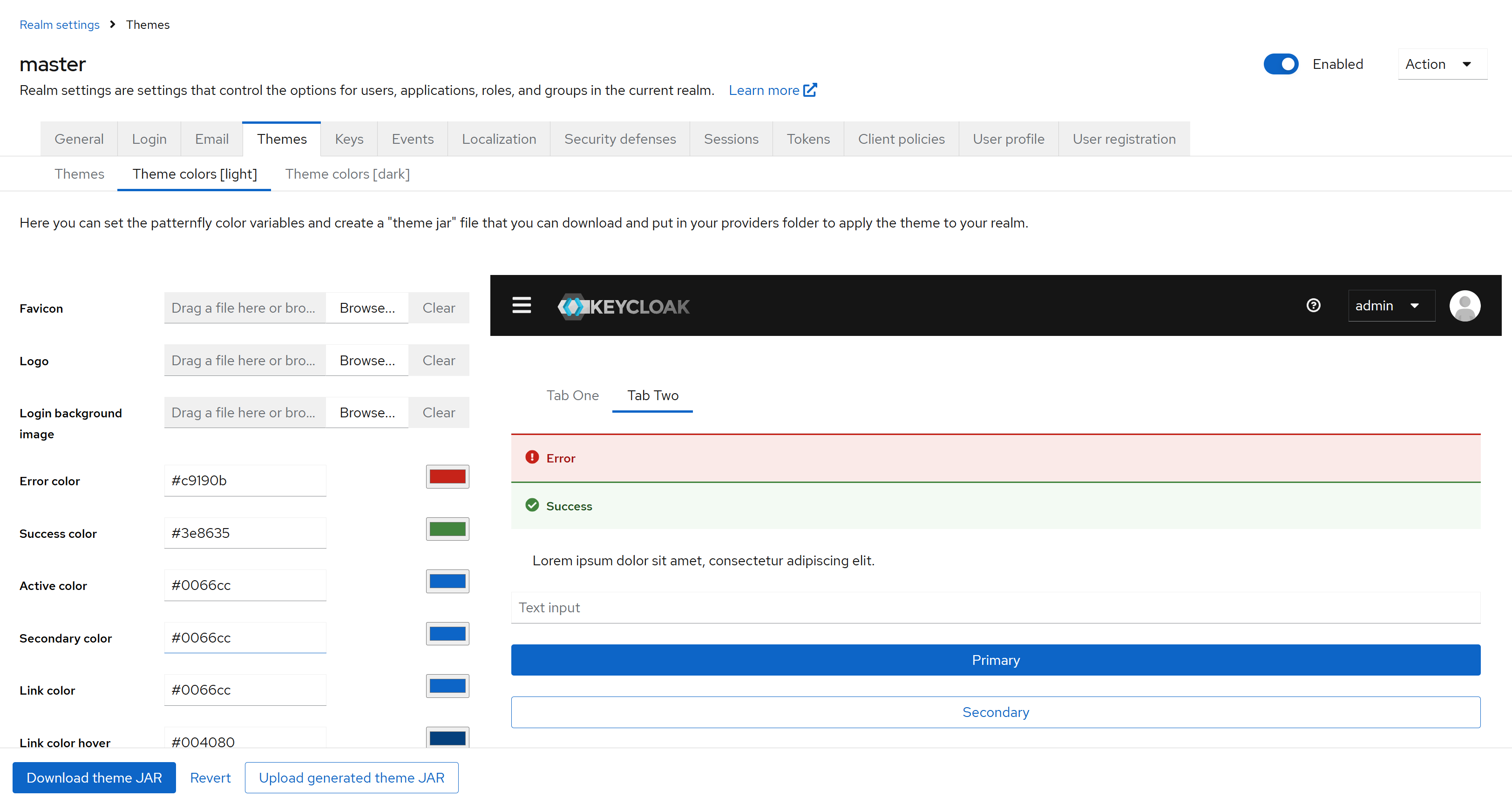 quick theme overview